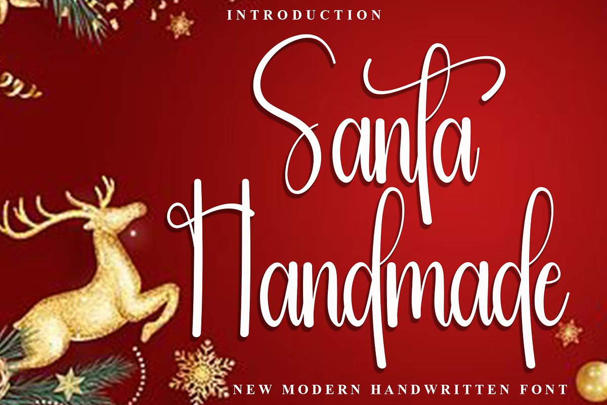 Santa Handmade, a Handwritten Font by FreshTypeINK (Photo 1 of 8)