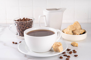 Cheese coffee Kaffeost, traditional Scandinavian drink with drie, a Food & Drink Photo by Rimma