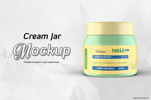Cosmetic Jar Mockup