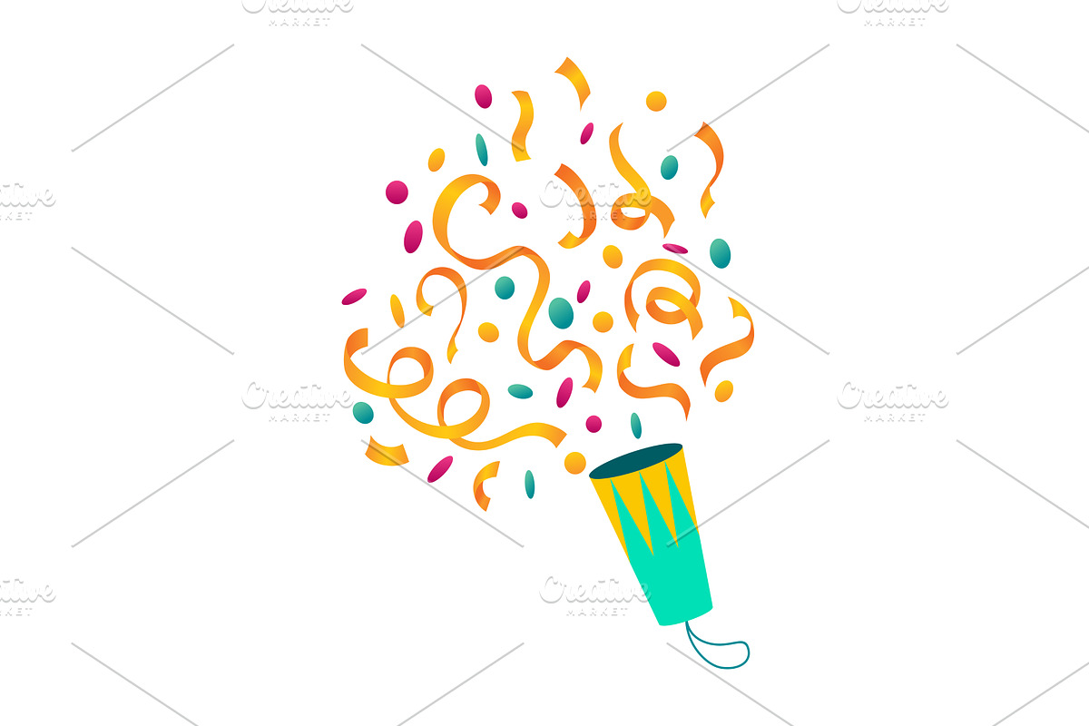 Party popper icon. Holiday, an Object Illustration by Things for designers