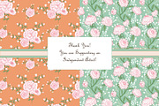 Morris Inspired Patterns Mint Coral, a Pattern Graphic by RachelStudio (Thumbnail 5 of 5)