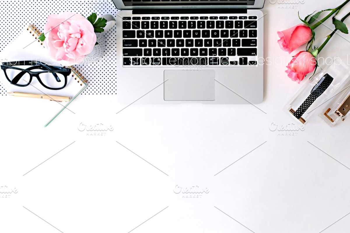 Styled Stock Photography Desktop, a Mac Mockup by White Turquoise Co.