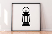 Lantern Silhouette SVG #2, a Decorative Illustration by newminddesign (Thumbnail 5 of 5)