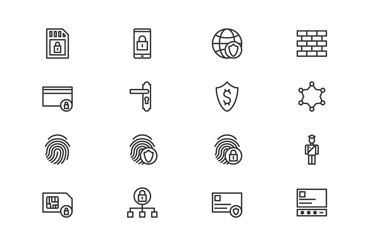 Security Icons (60 Icons), an Icon by Middltone (Photo 4 of 5)
