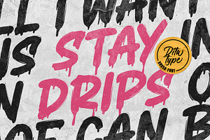 Stay Drips, a Symbol Font by Ditatype