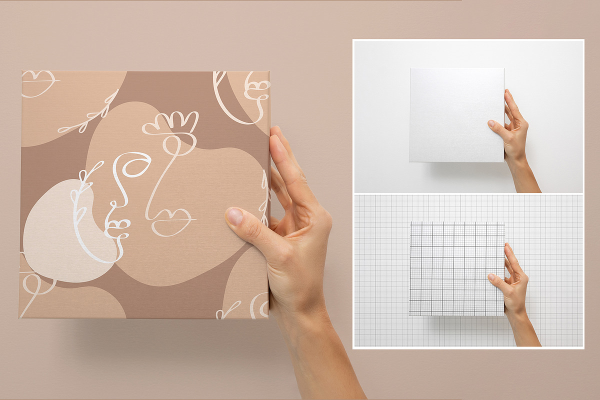Gift Box Mockup | Wrapping | Layered, a Product Mockup by bazarova (Photo 8 of 12)