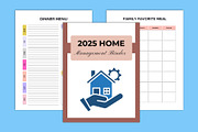 2025 Home Management Binder Canva, a Stationery Template by Designmela01 (Thumbnail 2 of 5)