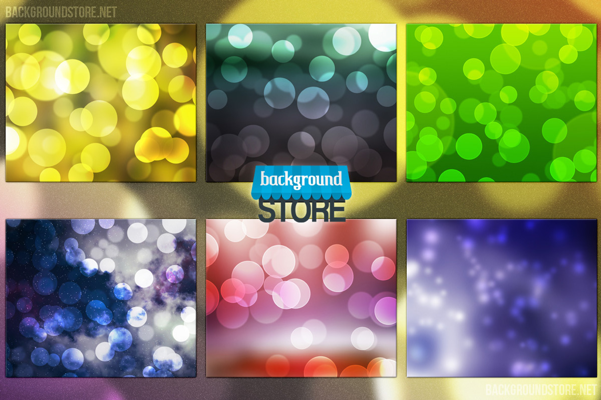 Beautiful Bokeh Backgrounds Bundle 2 preview 3