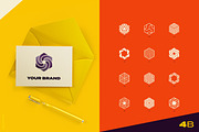 96 Logo Marks & Geometric Shapes, a Branding & Logo Template by Samolevsky (Thumbnail 13 of 24)