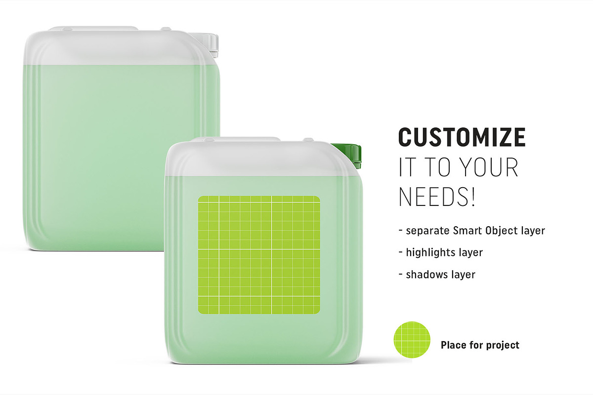 Transparent jug mockup, a Packaging Mockup by Smarty Mockups (Photo 2 of 5)