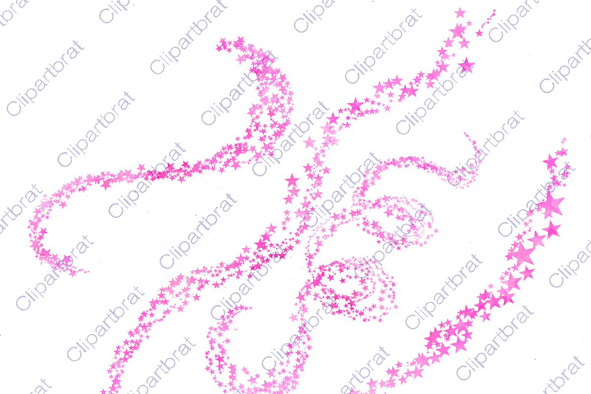 Watercolor Twinkle Stars in Pink, an Object Illustration by ClipartBrat Graphics (Photo 3 of 5)