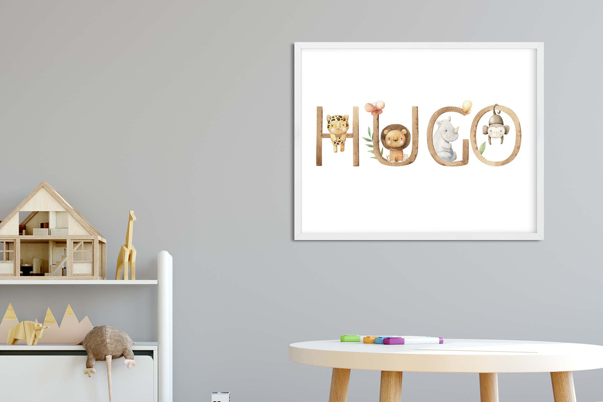 Name Creator - Safari animals, an Animal Illustration by Alesya Pytskaya (Photo 5 of 8)