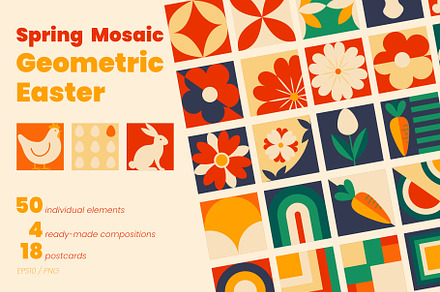 Geometric Easter | Spring Mosaic