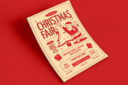 Red Vintage Christmas Fair  Flyer, a Flyer Template by VectorVactory (Thumbnail 2 of 3)