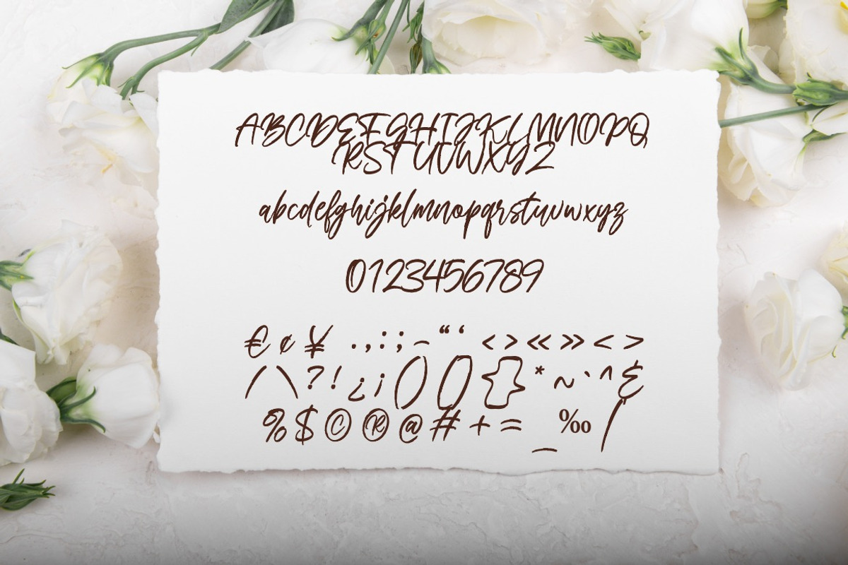 Sanikata - Texture Script Font, a Script Font by Dhabee (Photo 3 of 15)
