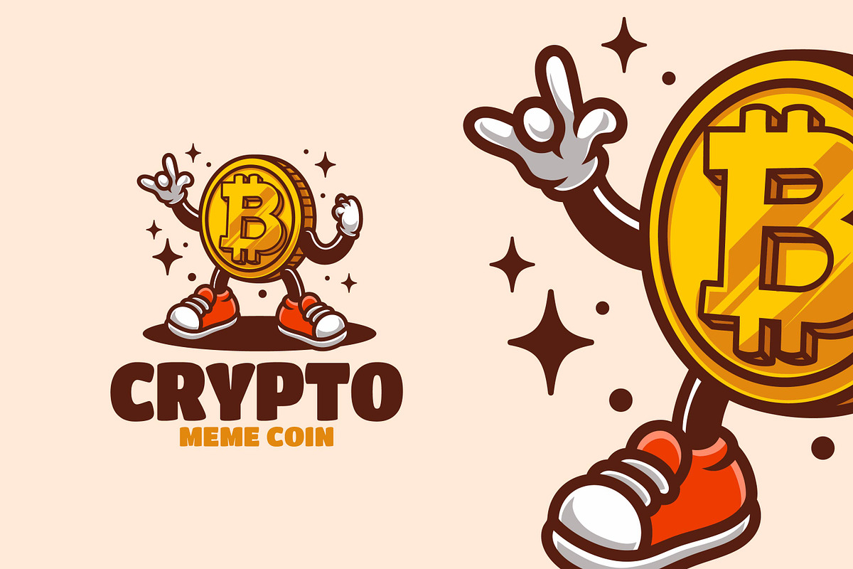 Coin  Retro Vintage Mascot Character, a Branding & Logo Template by Gumrega Studio