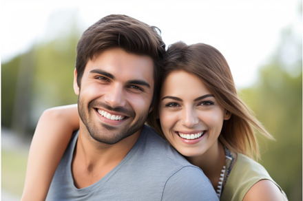 portrait of a happy young couple on, a Person Illustration by Sergey Kotenev