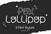 Fox Lollipop 3 Font Styles, a Handwritten Font by Fox7 By Rattana (Thumbnail 1 of 12)