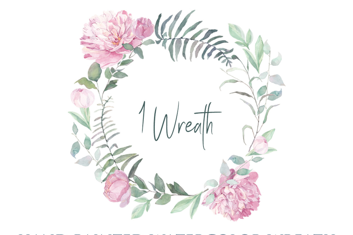 Peonies Clipart Watercolor Set, an Illustration by ColorfulNest (Photo 5 of 7)