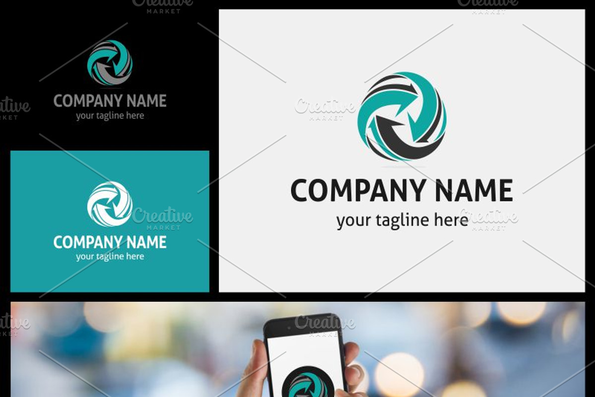 Sphere Arrows Logo, a Branding & Logo Template by gabicotza