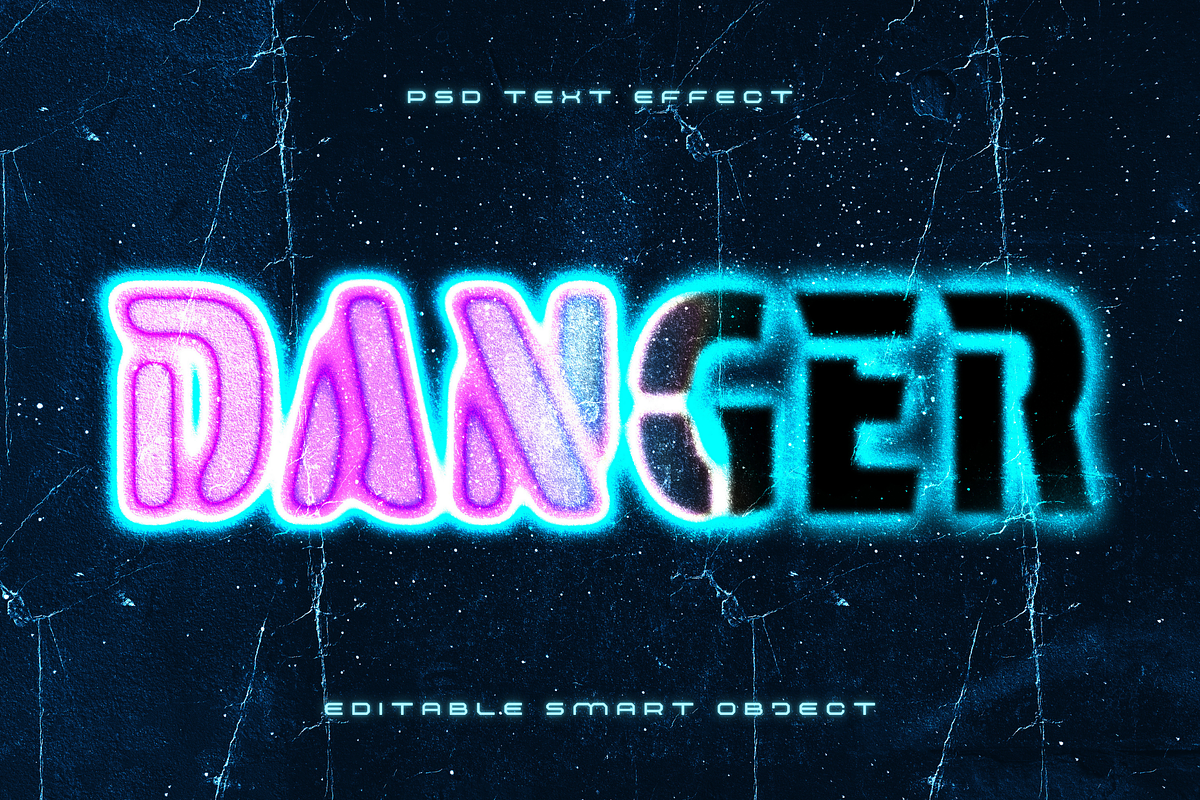 Danger Text Effect, an Object Graphic by barsrsind