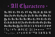 CS Hyena – Old English Font, a Blackletter Font by Craft Supply Co. (Thumbnail 8 of 8)