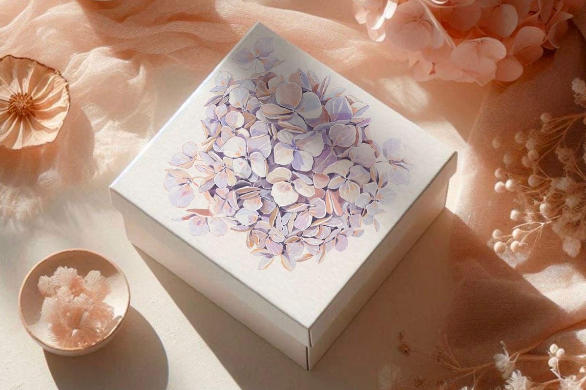 Snake Hydrangeas Garden Clipart, a Decorative Illustration by Shabbypie (Photo 6 of 20)