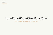 Emone Script Typeface, a Script Font by Artiveko (Thumbnail 1 of 6)