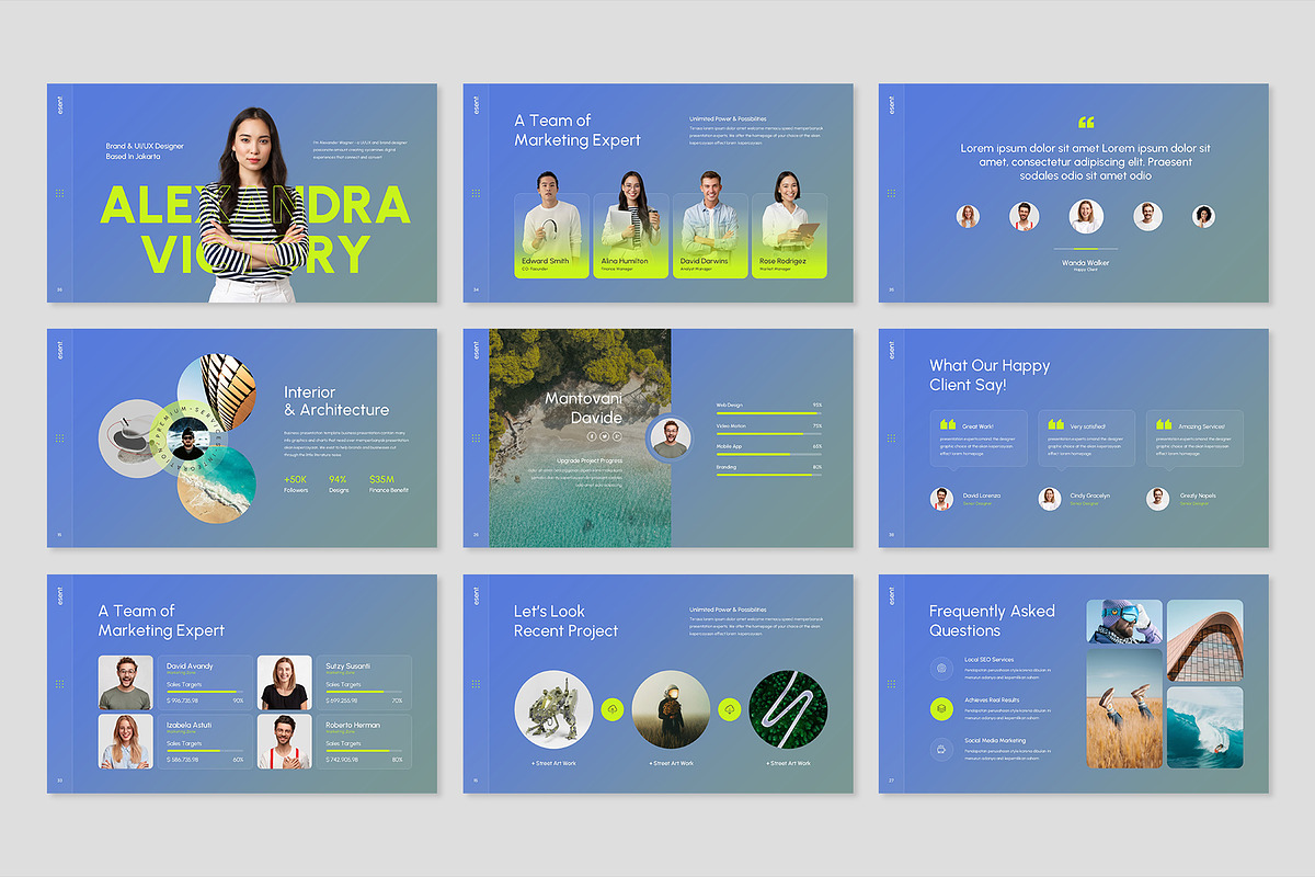 Esent Presentation Template Design preview 3