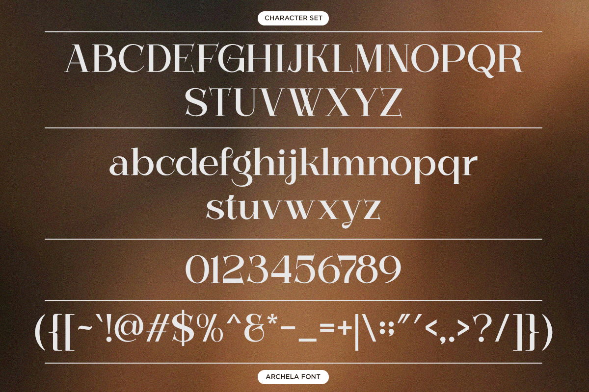 Archela - Ligature Elegant Serif, a Serif Font by Font Liner (Photo 10 of 10)