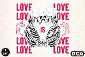 love skeleton couple PNG, an Illustration by DreamCafeArt