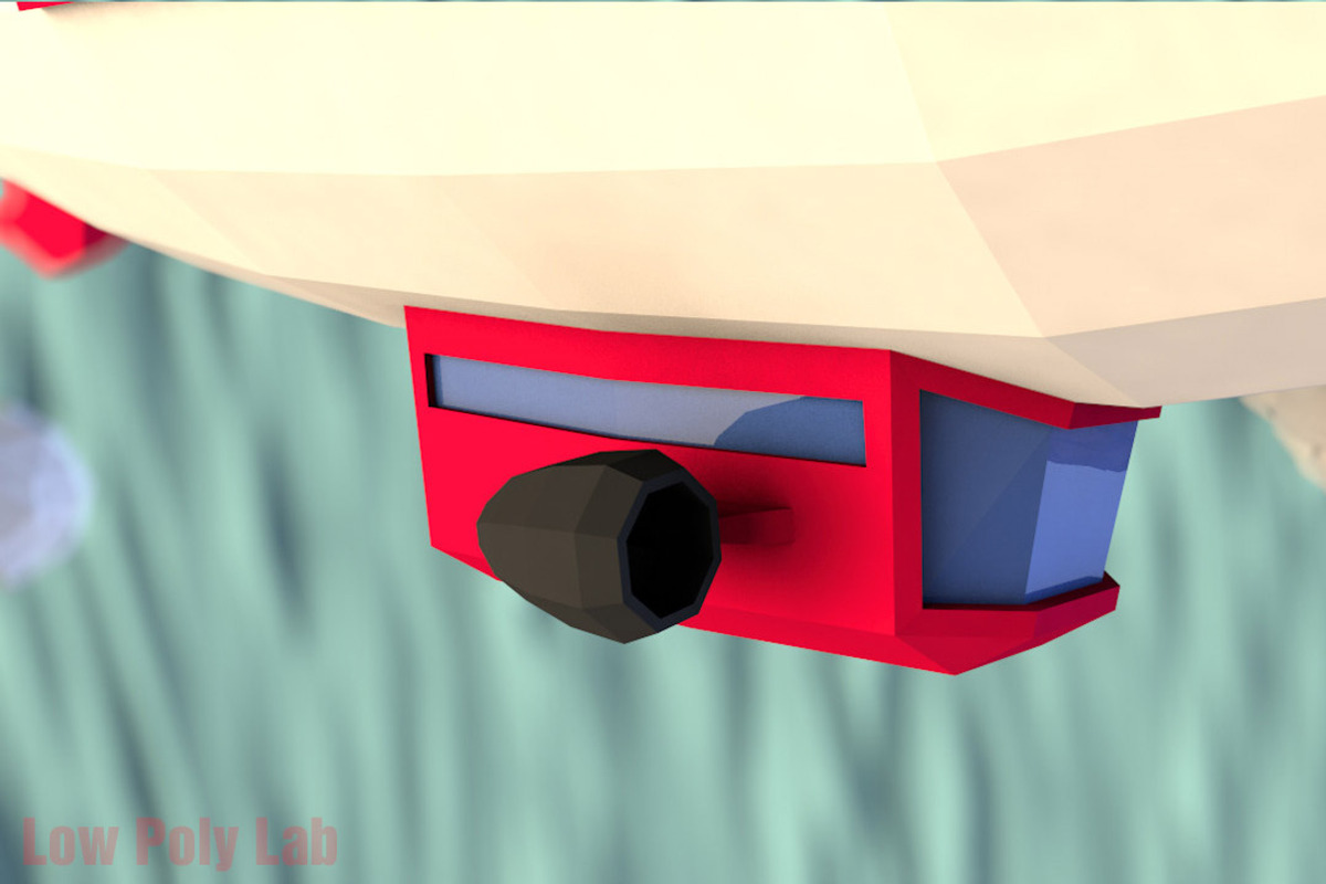Cartoon Airship Low Poly, a Cars & Vehicle 3D Model by Low Poly Lab (Photo 6 of 7)