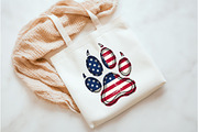 American Flag Dog Paw, an Illustration by Watercolor design (Thumbnail 3 of 3)
