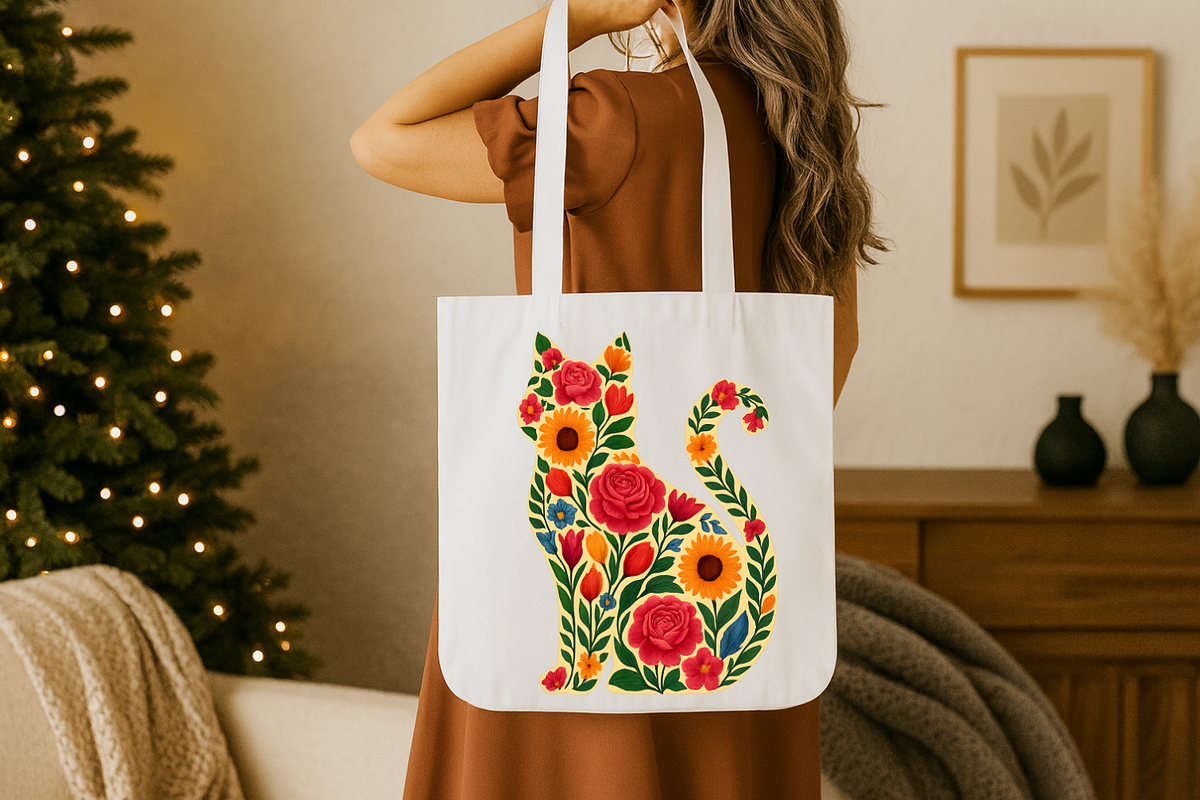 Flower Cat Png Sublimation Design, an Animal Illustration by Design Station (Photo 7 of 7)