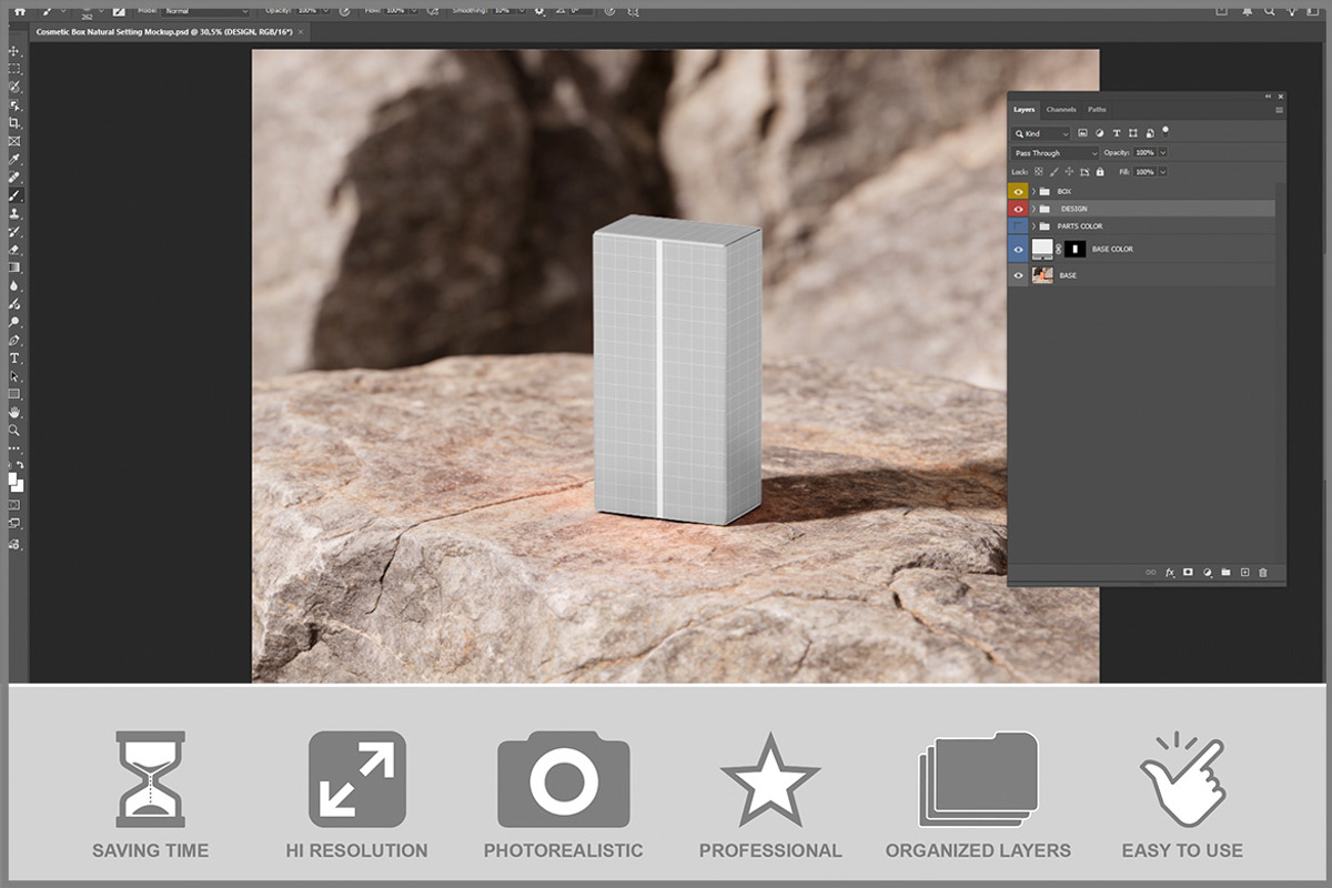 Cosmetic Box Natural Setting PSD, a Product Mockup by Bruno's Shop (Photo 2 of 3)
