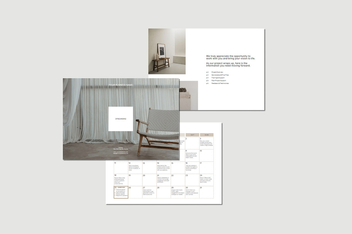 Minimalist Offboarding Guide, a Brochure Template by Gem Media (Photo 3 of 8)