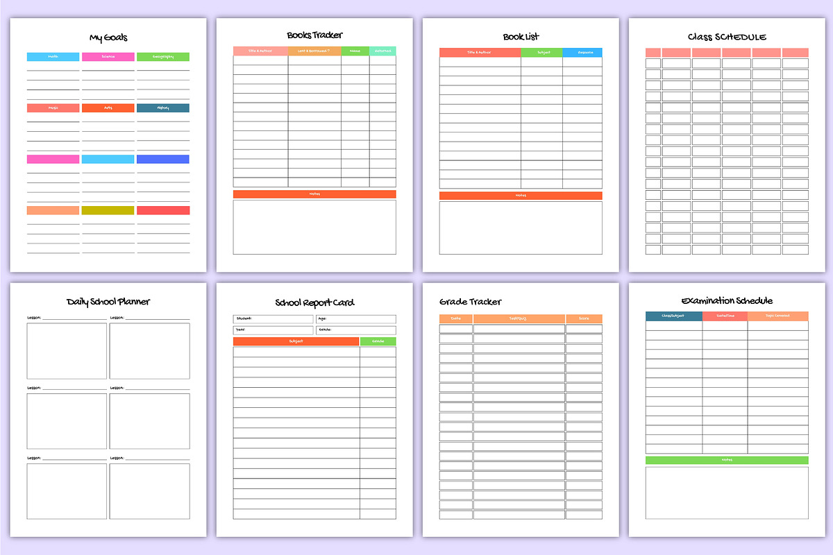 Student Academic Workbook Canva