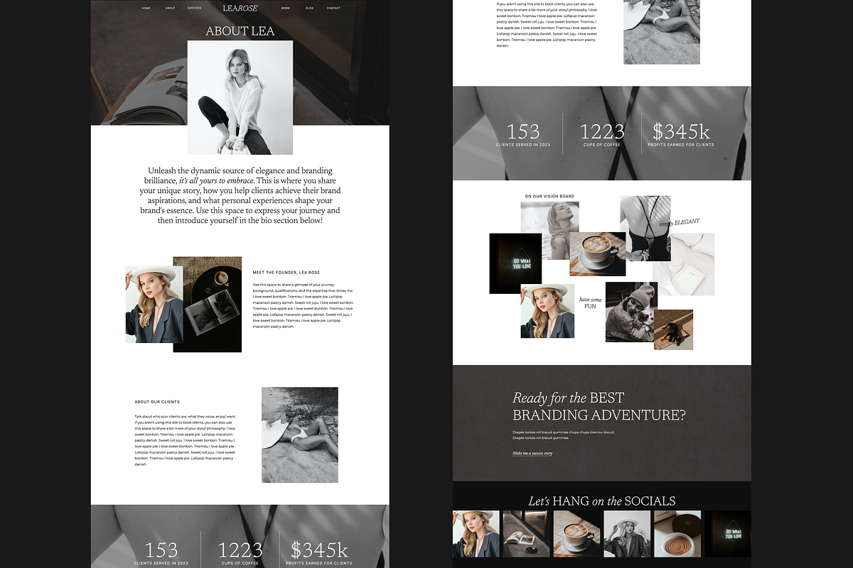 Editorial Showit Website Template, a Websites & App Template by pageparadise (Photo 4 of 6)
