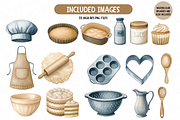 Neutral Baking Watercolor Clipart, an Illustration by TatiMockup (Thumbnail 3 of 4)