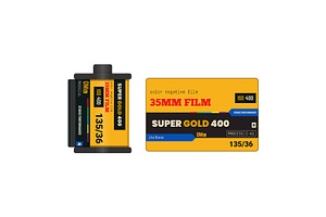 35mm film fantasy cardboard box