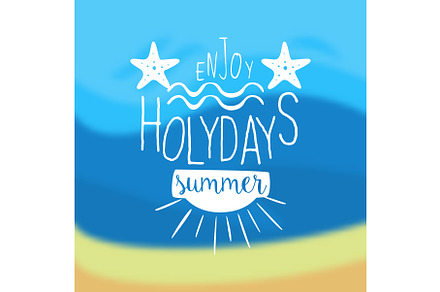 Enjoy Summer Holidays Vintage, an Object Illustration by TopVectors