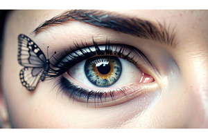 Close-up of a human eye with, a Person Photo by Igor Tichonow