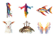 Easter Story Sublimation Clipart, an Illustration by CreationArt (Thumbnail 2 of 5)