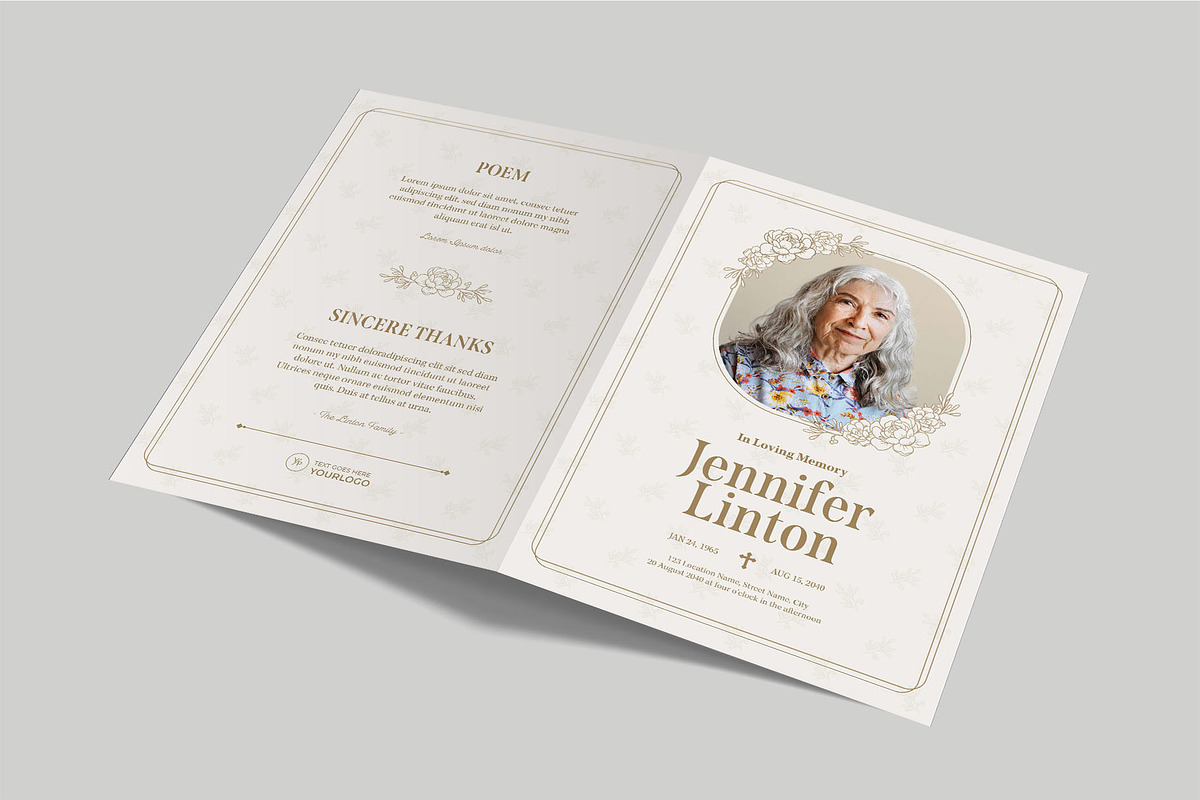 Funeral Program Template, a Flyer Template by BrandPacks (Photo 6 of 6)