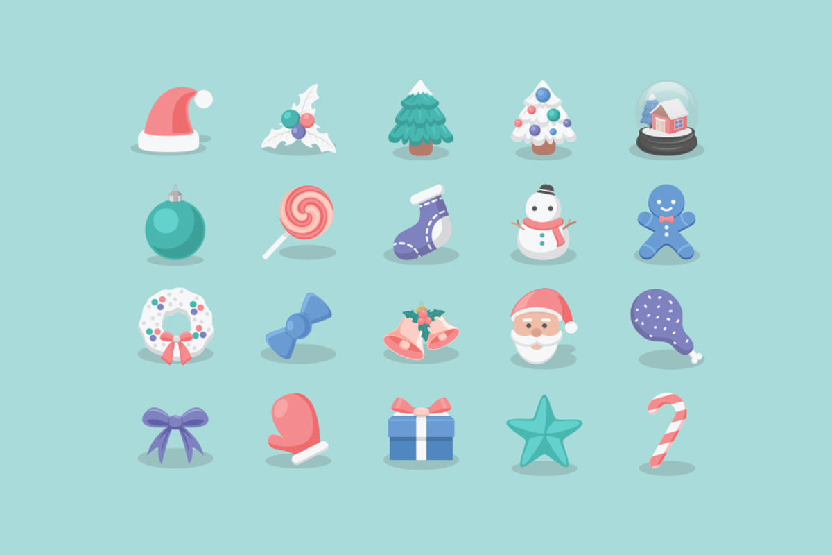 Christmas Icons 2015, an Illustration by Sunbzy (Photo 1 of 5)