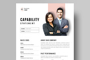 Capability Statement Template, Canva, a Brochure Template by Niofix (Thumbnail 1 of 6)