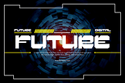 Ironga - Futuristic Font, a Sans Serif Font by QR Design Studio (Thumbnail 3 of 11)
