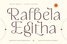 Rafbela Egitha Elegant Sans Serif