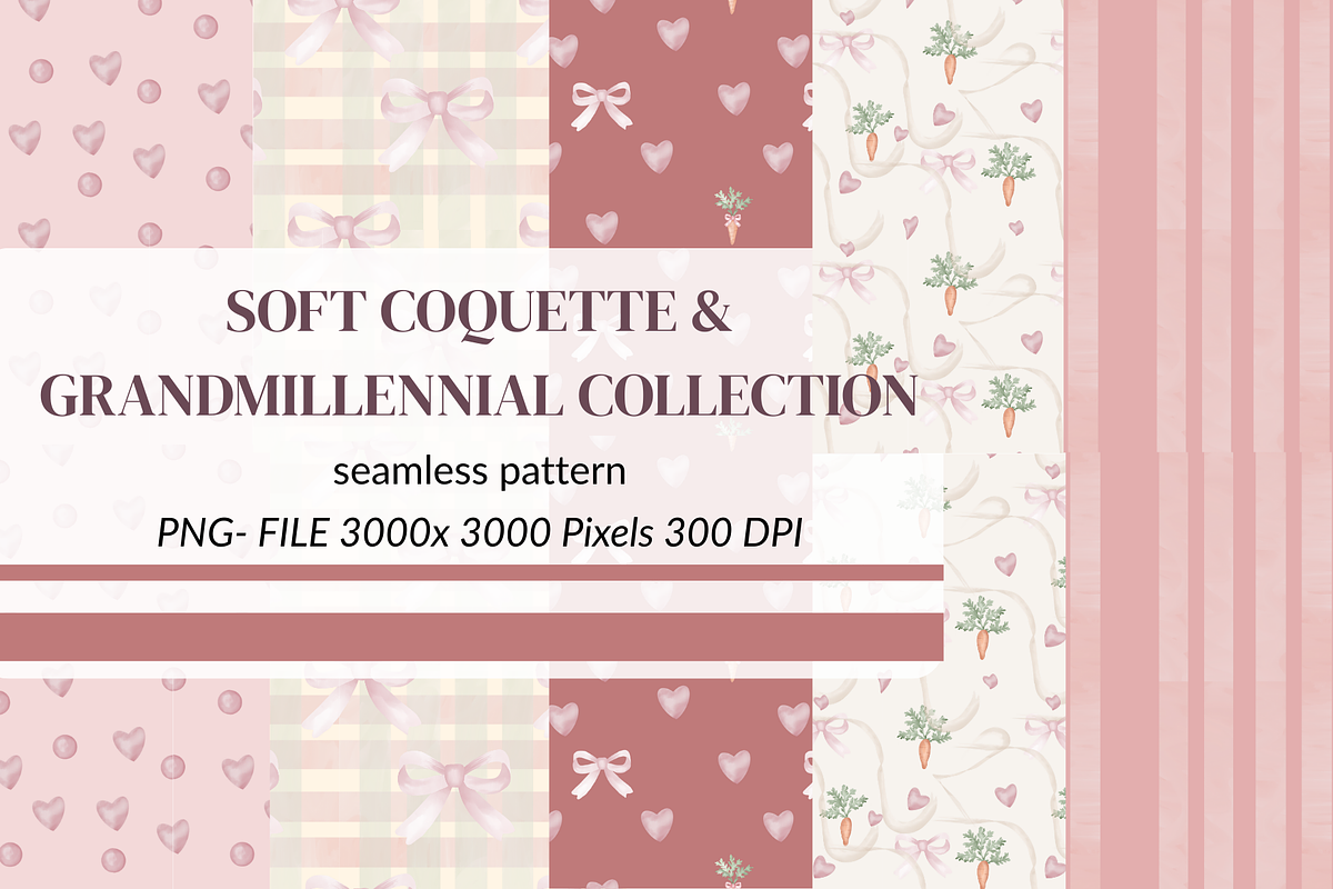 Coquette & Grandmillennial, a Pattern Graphic by SassyCorners (Photo 1 of 6)