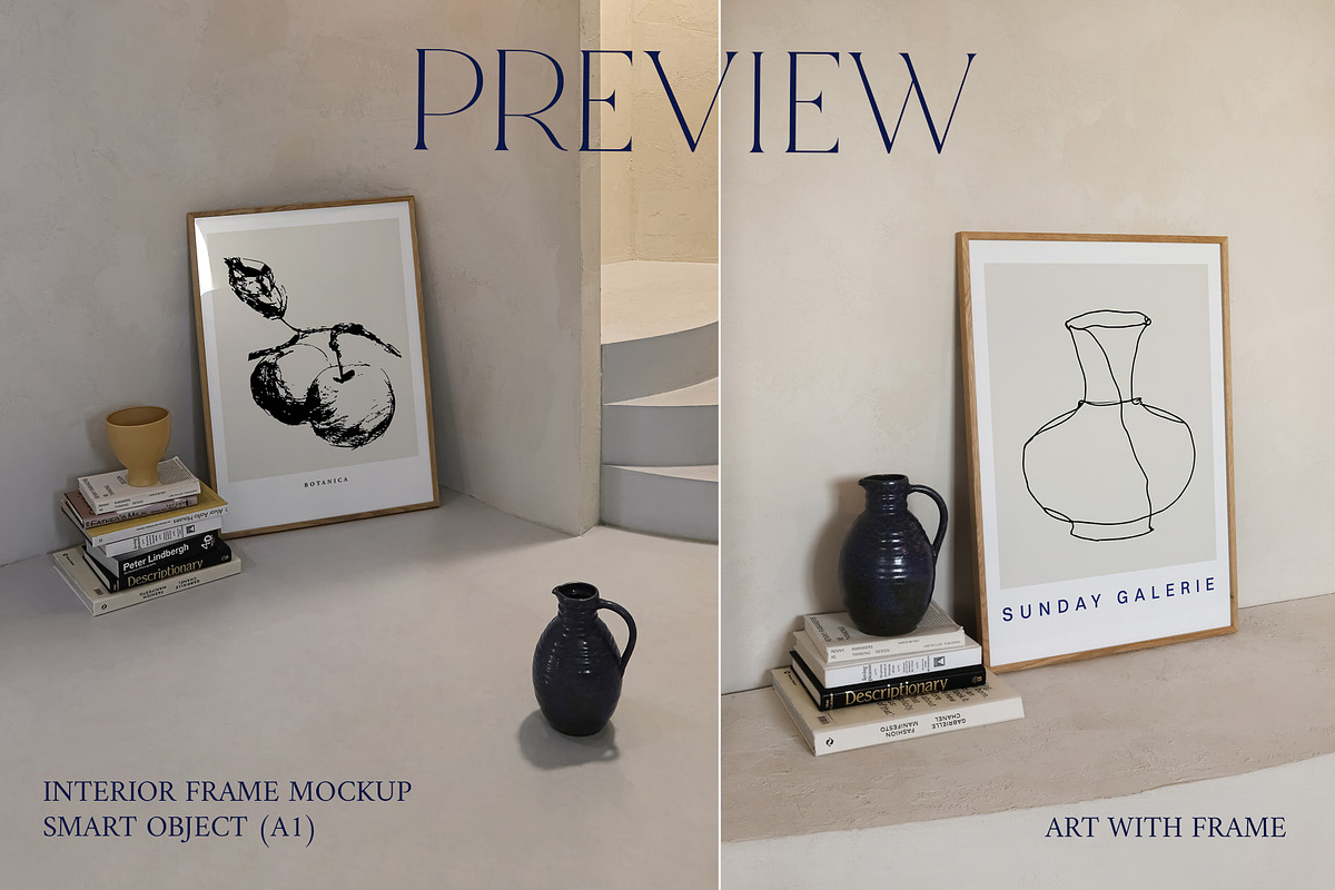 Art with Frame - Minimalistic Mockup, a Product Mockup by ArtwithFrame (Photo 6 of 6)